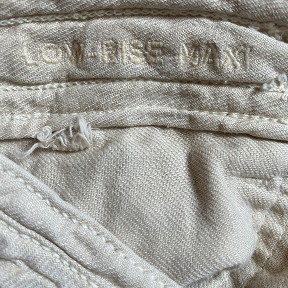 American Eagle Linen Cotton Blend Low Rise Maxi Skirt with High Slits - Picture 8 of 8